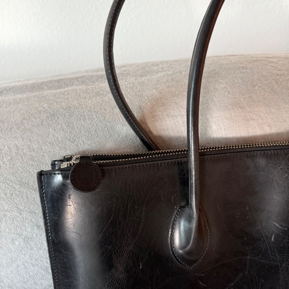 VINTAGE JEAN PAUL GUALTIER OVERSIZED LEATHER TOTE from PARIS - Picture 6 of 8